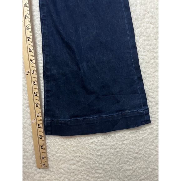 7 For All Mankind Jeans Womens 28 Blue Dojo Flare Leg Dark Wash Stretch Denim - Picture 5 of 11